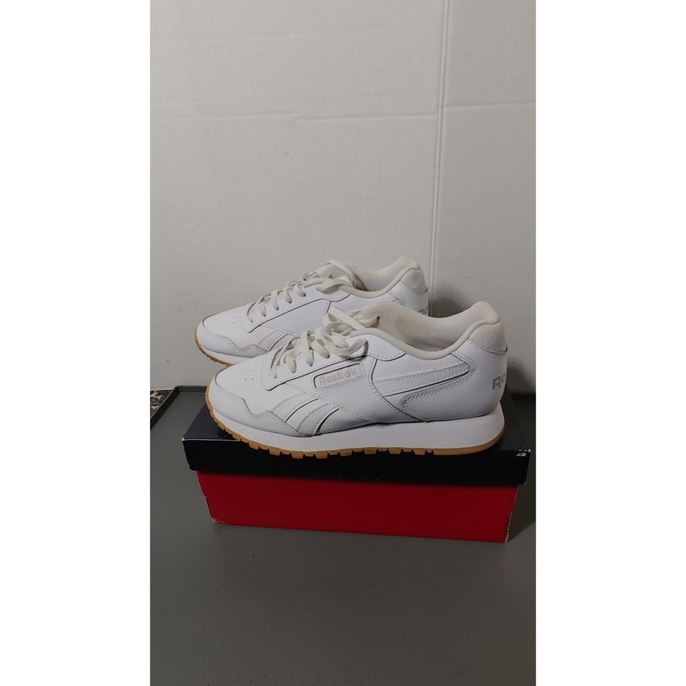 Reebok Royal Glide Sneakers Womens 7 White Good Leather Gum Sole GV6992